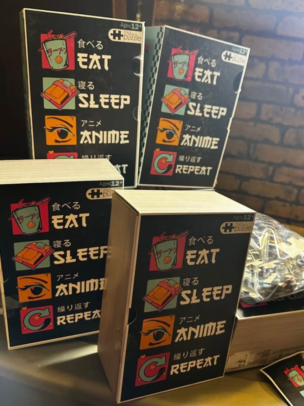 1 - NEW Anime Puzzle | Manga Style | 250 Piece Jigsaw “Eat, Sleep, Anime, Rest" - Picture 3 of 4